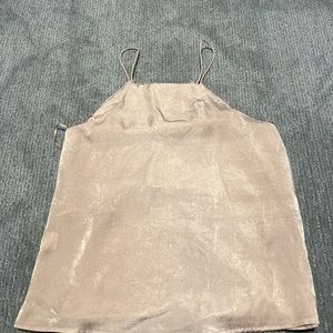 Spaghetti strap, light pink/cream top